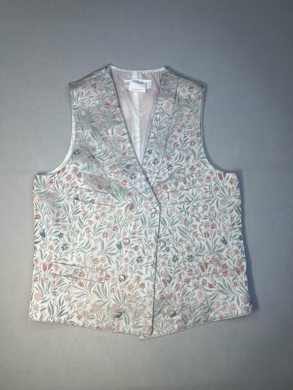 Vintage Disney World cast worker floral vest